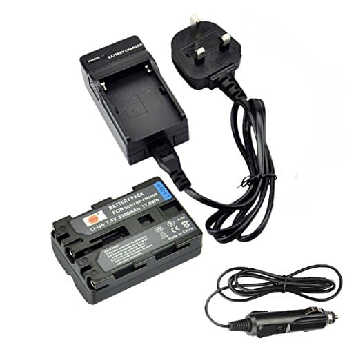 Image of DSTE NP-FM500H Rechargeable Li-ion Battery + Charger DC01 Compatible with Sony BC-VM10, Alpha SLT-A57, A58, A65, A65V, A77, A77V, A99, CLM-V55 Digital Cameras