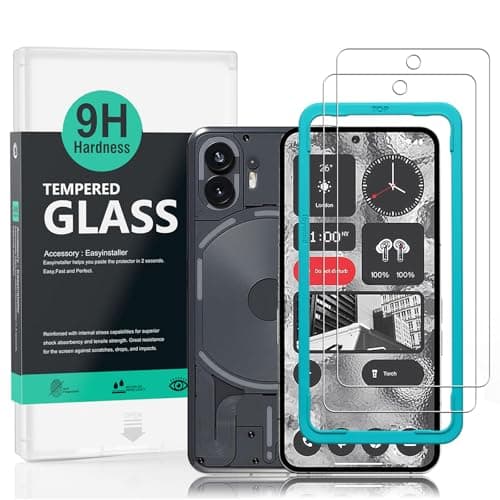 Image of Ibywind 2 Pack Screen Protector For Nothing phone (2) 5G 6.7",9H Hardness Tempered Glass,Easy to Install