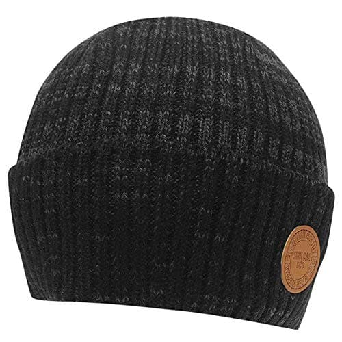 Image of SoulCal Mens Knitted Construction Beanie Hagues Hat (Black, N)