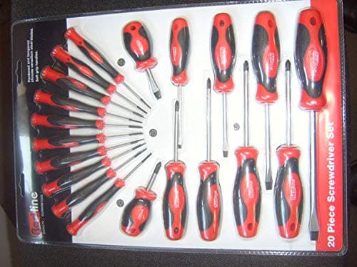 Image of DRAPER REDLINE 20 Piece Soft Grip Screwdriver Set
