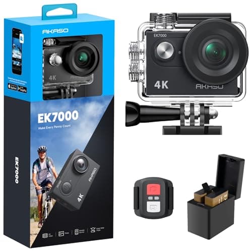 Image of AKASO EK7000 4K30FPS Action Camera - 20MP Ultra HD Underwater Camera 170 Degree Wide Angle Waterproof Camera with Accessory Kit