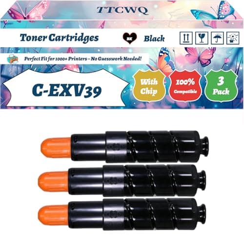 Image of C-EXV39 Toner Cartridges Compatible for Canon iR ADVANCE 4225i 4235i iR4025iC iR4035i iR4225i iR4235i iR4245i Printers (3 Pack Black)
