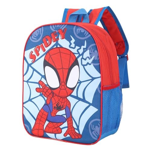 Image of Marvel Spidey Kids Childrens Backpack School Rucksack Travel Bag Boys Girls with side mesh pocket