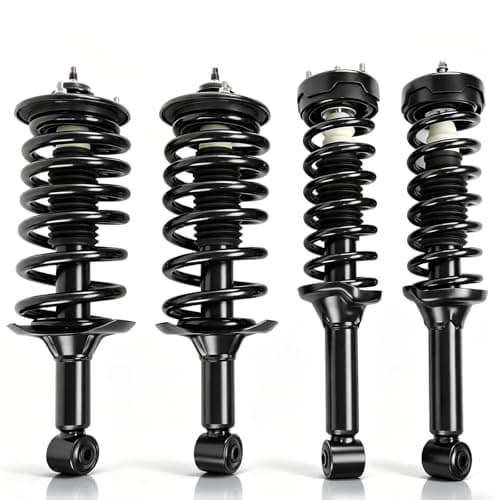 Image of 4X Front Rear Air Suspension Strut & Coil Spring Top Mount Assembly Fits for Land Rover Discovery 3 & 4 2004-2016 LR3 LR4, for Range Rover Sport 2005-2013, 1345961 1345962