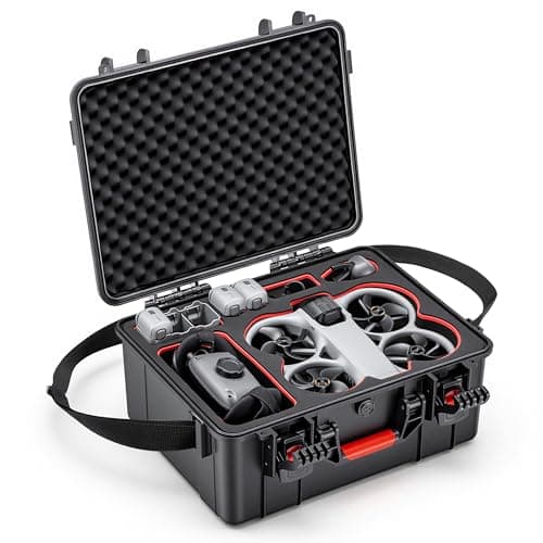 Image of STARTRC Avata 360 Case,Waterproof Carrying Hard Case for DJI Avata 360 Fly More Combo Accessories for DJI RC 2/RC Motion 3 Controller,Goggles N3, 6 Battery&Charger Hub[CASEONLY]