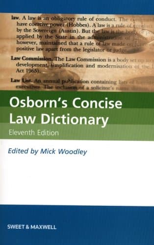 Image of Osborn's Concise Law Dictionary