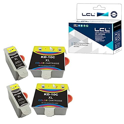 Image of LCL Compatible Ink Cartridge 10 10B 10C XL 10XL (2Black 2colour) Replacement for KODAK EasyShare 5100 5300 5500 ESP 3 ESP 3250 ESP 5 ESP 5210 ESP 5250 ESP 7ESP 7200 ESP 9200ESP