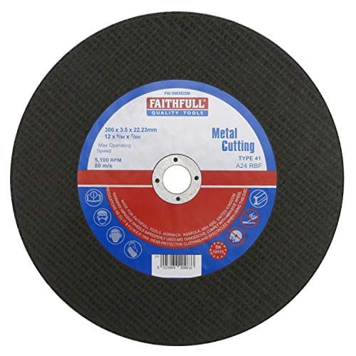Image of Faithfull FAI3003522M Metal Cutting Disc 300mm x 3.5 x 22.23