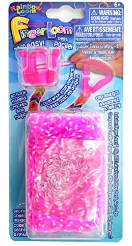 Image of Rainbow Loom 494 R0039B Pink Finger Loom Toy (Small)