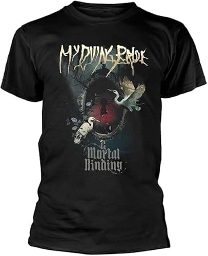 Image of Razamataz My Dying Bride 'A Mortal Binding' Unisex Short Sleeve T-Shirt (UK, Alpha, XL, Regular, Regular, Black)