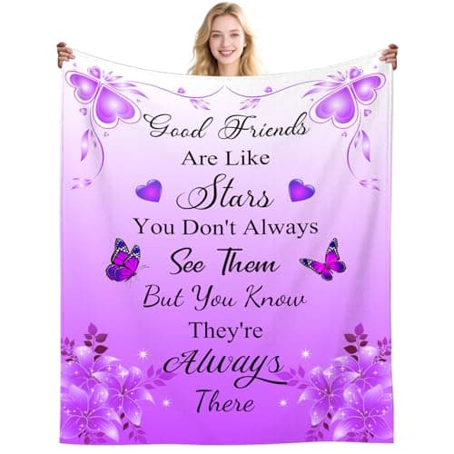 Image of Friendship Gifts for Women Friendship Blanket for Women Friends Throw Plush Best Friend Birthday Gifts for Woman Party Decorations 50"X40"INCH