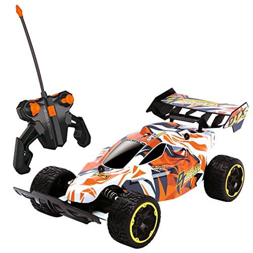 Image of Dickie 201119465 Toys RC Speed Hopper, Remote Controlled Toy Car with Spring-Loaded Wheel Forks for Boys and Girls from 6 Years, 2-Channel Radio Remote Control, Racing Car with 10 km/h for Stunts