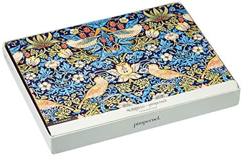 Image of Pimpernel x Spode Morris & Co. 4 Piece Strawberry Thief Placemats - Cork-Backed Multi-Colour Table Mats with Heat Resistance and Stain Protection, Suitable for Everyday Dining
