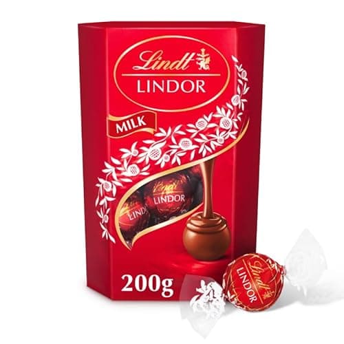 Image of Lindt Lindor Milk Chocolate Truffles – 200g Box (Approx. 16 Balls) – Smooth Filling – Gift, Birthday, Congratulations Treat