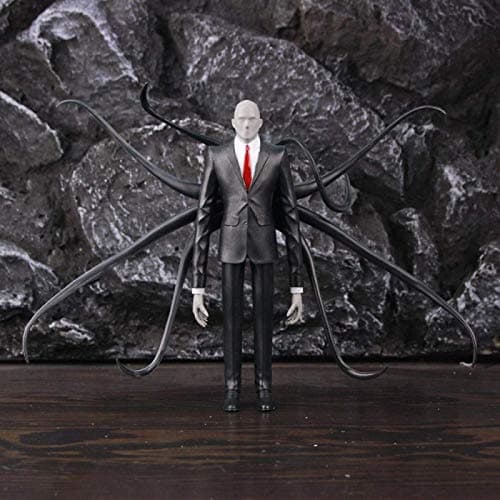 Image of LAIL SCP Series Figure Slender Man 6" Figurine Slender Man 7.1 inches (18 cm) Figure Urban Legend Crazy Plasta Thriller SCP Anime Oshiko Doll