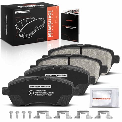 Image of Frankberg Brake Pad Set incl. 4x Pads Front Compatible with Fiesta VI CB1 CCN Swift IV FZ NZ 2 DE DH Justy IV S.i.r.i.o.n M3 Replace# 04465B1320000