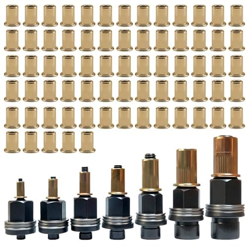Image of 77 Pcs Hand Rivet Nut Tool, M3 M4 M5 M6 M8 M10 M12 Rivnut Tool Kit, Heavy Duty Rivet Nut Gun for Rivet Nut Tools Manual Riveting Machine