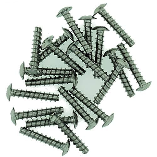 Image of D3.5 (3.5mm x 10mm) Pozi Pan Screws for Plastic (Flanged - Trilobular) - Stainless Steel (A2) (Pack of 20)