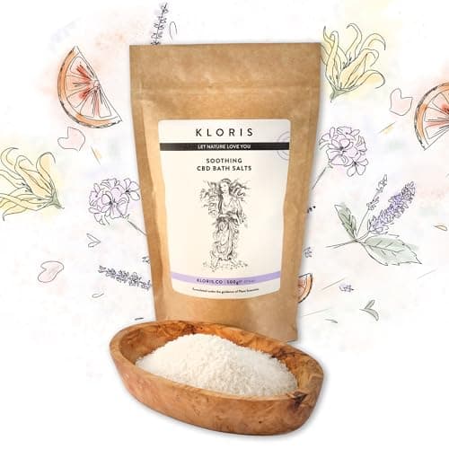 Image of KLORIS Soothing CBD Bath Salts (500g Bag with 1000mg CBD)