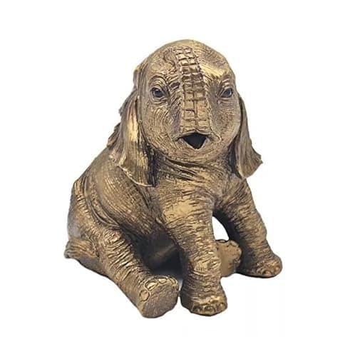 Image of The Leonardo Collection Reflections Bronz Elephant Figurine For Home & Office | Home Decor Ornaments Gift For Women & Men | Beautiful Figurine For Indoor & Outdoor | Living Room Decor Ornaments