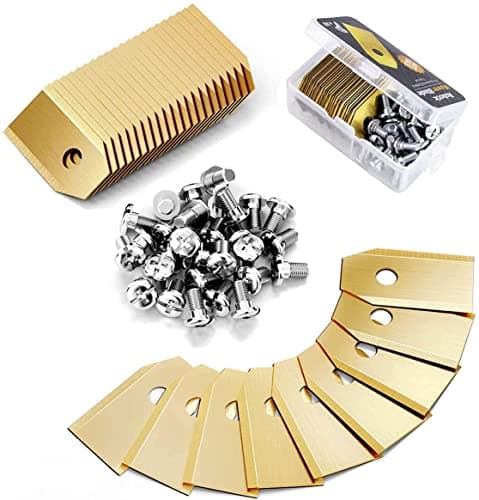 Image of Robot Lawn Mower Blade, 30 Universal Replacement Blades Replacement Knife Suitable for All Husqvarna Automower, Gardena, Yardforce Robotic Lawn Mowers