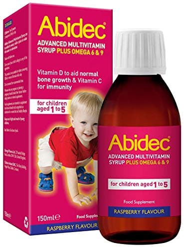 Image of Abidec Advanced Multivitamin Syrup Plus Omega 6 & 9 Raspberry Flavour - 150ml