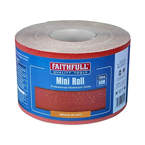 Image of Faithfull FAIAR11580R Alox Paper Roll Red 115mm x 50M 80G
