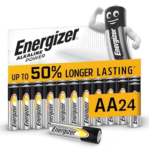 Image of Energizer Alkaline Power - AA Batteries (24 Pack) - Double A Battery 1.5V - Up To 50% Longer Lasting - For Everyday Devices - 100% Recyclable Packaging - 7 Year Shelf-Life [Amazon Exclusive]