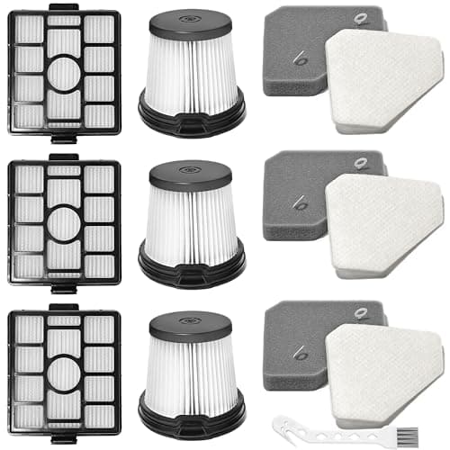 Image of BU3523 BU3521 BU3120 HEPA Filter Replacement Compatible with Shark BU3521 Clean Lightweight Cordless Stick Cleaner, Shark BU3523 Clean and Empty Cordless Stick Vacuum, Auto Empty System (3 Pack)