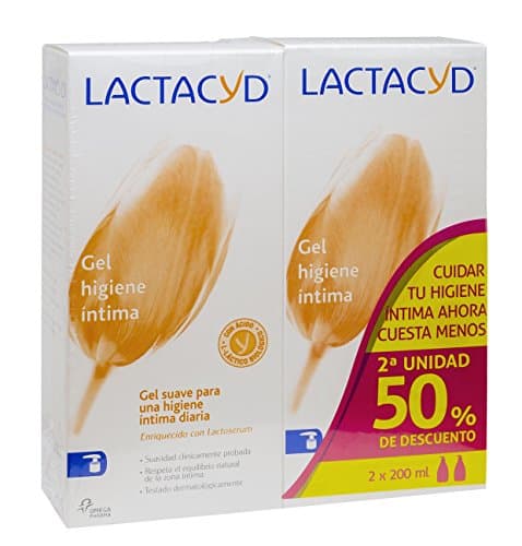 Image of Lactacyd Daily Intimate Hygiene Gel, pH Balanced, Soap-Free 2 x 200 ml