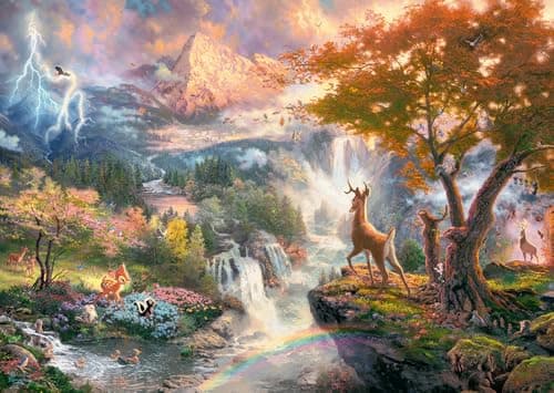 Image of Schmidt Spiele CGS_59486 Thomas Kinkade: Disney - Bambi Puzzle, Multicolor