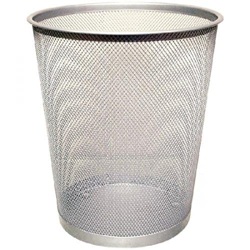 Image of Q-CONNECT MESH WASTE BASKET SLV KF00849