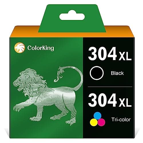 Image of ColorKing Remanufactured 304XL Replacement for HP 304 Ink Cartridges Combo Pack for ENVY 5010 5020 5030 5032 5000 DeskJet 2600 2630 2620 2622 2632 3720 3730 3735 3750 3760 3762 (1 Black, 1 Tricolour)
