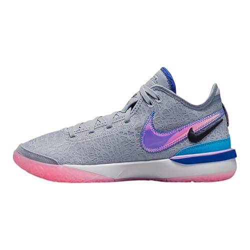 Image of Nike Men's Zoom Lebron NXXT Gen Shoes, Wolf Grey Pink Spell, 11 UK