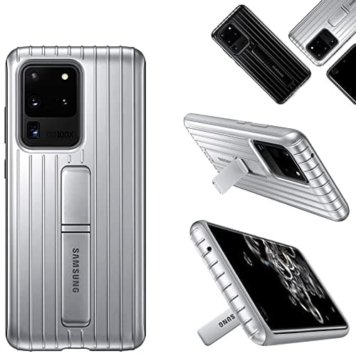 Image of Genuine Original Samsung Grey/Silver Protective Standing Cover Case EF-RG988CSEGEU For Galaxy S20 Ultra (RETAIL PACKAGING)
