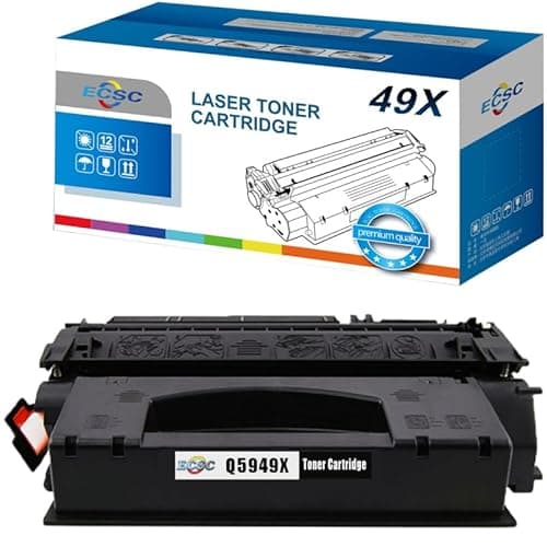 Image of ECSC 49X Compatible Toner Cartridge Replacement for HP 49X / Q5949X Compatible With HP LaserJet 1320 1320N 1320NW 1320 1320TN 3390 3392 (Black, 1-Pack)
