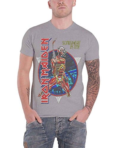 Image of Iron Maiden 'Somewhere in Time' (Grey) T-Shirt (Small)