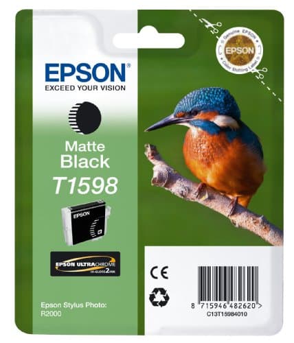 Image of Epson T1598, Print Cartridge, 1 x Matte Black, Genuine