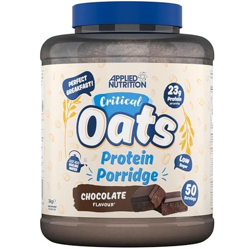 Image of Applied Nutrition Critical Oats - Protein Oats, Porridge with ISO-XP Whey Protein Isolate, Healthy Breakfast and High Protein Snack (3kg - 50 Servings) (Chocolate)