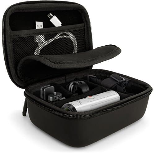 Image of iGadgitz U5886 - Small Universal Action Camera Hard Storage Case (Internal Dimensions 14.5cm x 10cm x 6cm) - Black