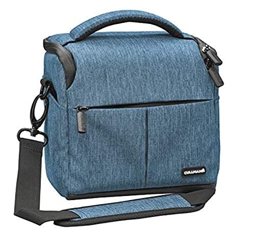 Image of CULLMANN - 90303 - MALAGA Vario 400 Camera bag for CSC or DSLR equipment and camcorder, blue - internal dimensions: 150x135x95mm - water-repellent thanks to 450D rip-stop polyester PU coating