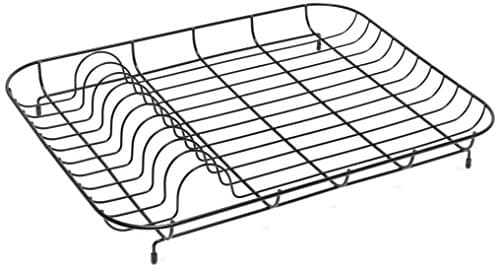 Image of Addis 515710 Wire Dish Drainer Black, 43 x 33 x 7 cm