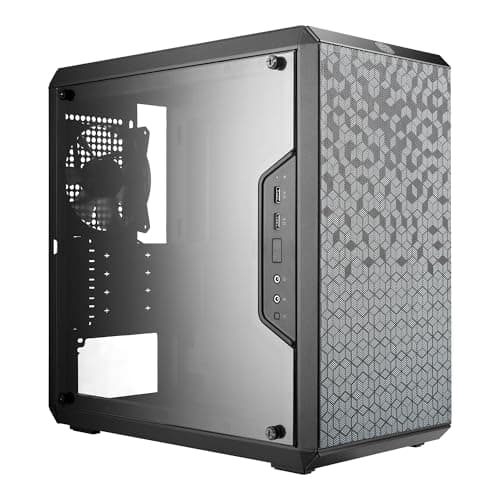 Image of Cooler Master MasterBox Q300L Computer Case 'Magnetic Patterned Dust Filters, mini tower, Alloy Steel, Modular I/O Panel, Window Side Panel' MCB-Q300L-KANN-S00, Black