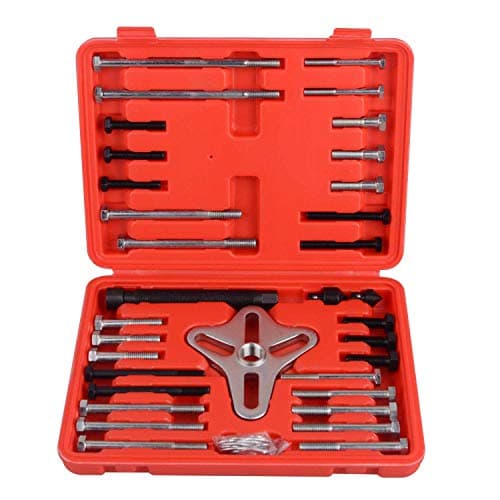 Image of 46Pcs Harmonic Balancer Puller Set, Steering Wheel Puller, Gear Puller, Crank Shaft Pulley