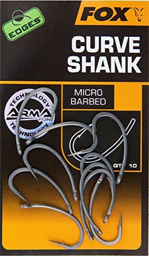 Image of Fox Edges Armapoint Curve Shank Hooks - 10 Carp Hooks, Fishing Hooks for Carp, Boilie Hooks, Size: 6