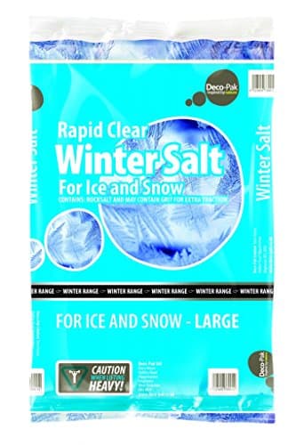 Image of 20KG RAPID CLEAR ROCK SALT - WINTER GRIT FOR PATHS DRIVEWAYS SNOW ICE NON-SLIP