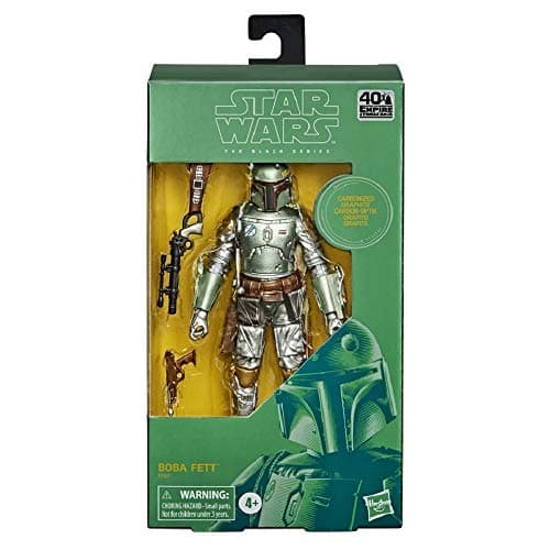 Image of Star Wars Empire Strikes Back 40th Anniversary Black Series 6-inch Action Figure Boba Fett (Carbonized Graphite Edition) / Star Wars 2020 The Black Series 6-inch Action Figure BOBA FETT (CARBONIZED