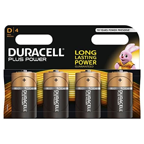 Image of DURACELL Pack of 4 Plus Power MN1300 Mono D LR20 Batteries