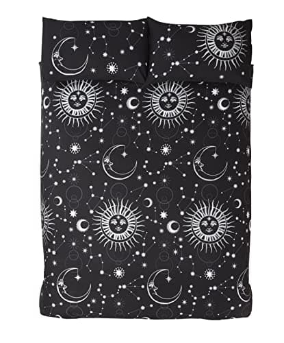 Image of Rapport Home Celestial Single Duvet Cover Set | Black Galaxy Bedding | Polycotton Blend | Kids & Teens Bedroom Decor
