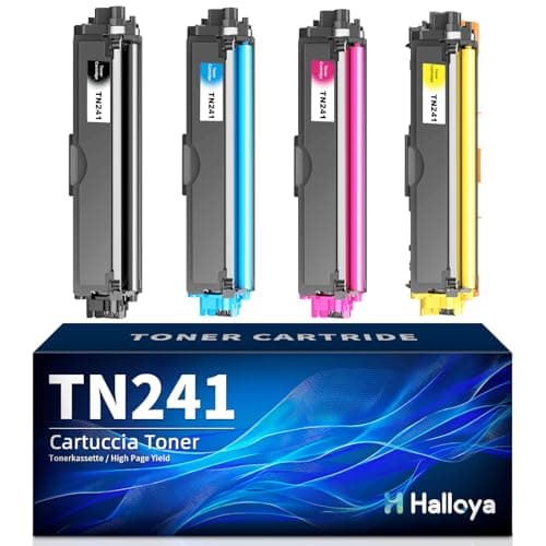 Image of Halloya TN241 TN245 Toner Cartridges Replacement for Brother 9015CDW 9020CDW 9022CDW 3142CW 3140CW 3150CDW 3150CDN 3170CDW 9140CDN 9130CDN 9330CDW (4-Pack)